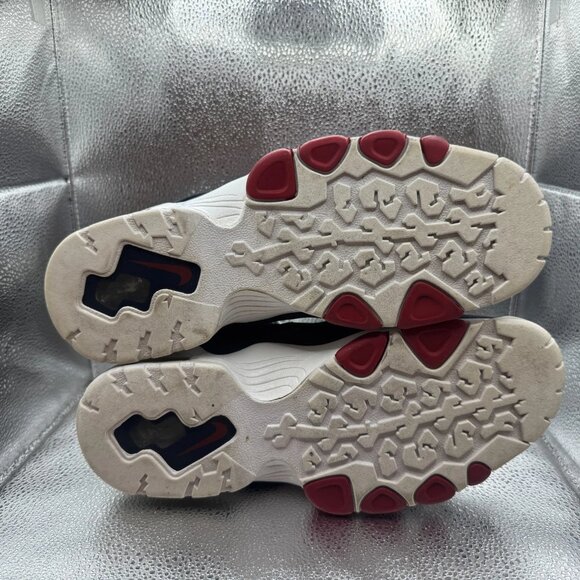 Sz 10 Nike Air Max 2 Mens Blue White High Top Lace Up Basketball Sneakers - Picture 9 of 10